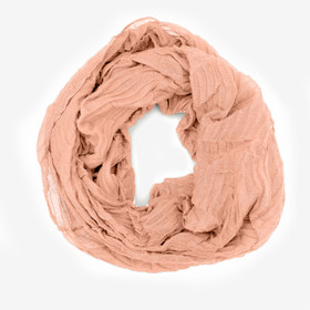 Pliseerattu tuubihuivi -Persikka