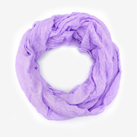 Pliseerattu tuubihuivi -Laventeli