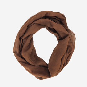 Tuubihuivi -Tumman ruskea