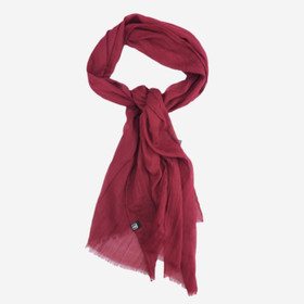 Kapea pehmeä huivi -Viininpunainen