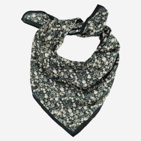 Huivi kukkakuvioitu -Vihreä