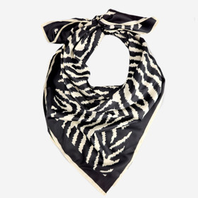 Huivi Seepraraidallinen -Musta