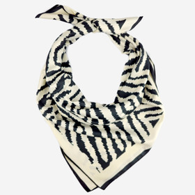 Huivi Seepraraidallinen -Valkoinen