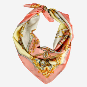 Kuvioitu neliöhuivi -Vaaleanpunainen