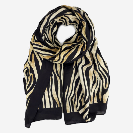Huivi seepraraidallinen -Beige
