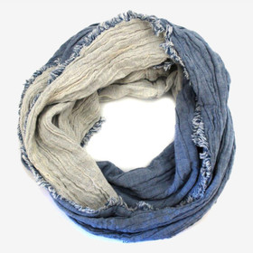 Denim/valkoinen Kivipesty tuubihuivi