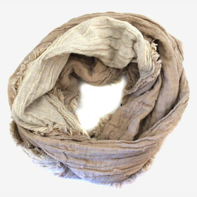 Beige / Valkoinen Kivipesty tuubihuivi