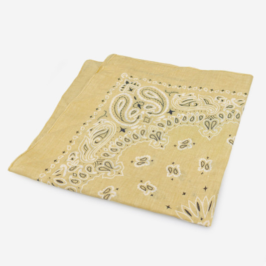 Puuvilla bandana huivi -Vaaleankeltainen