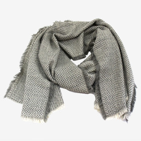 Paksu herringbone huivi -Harmaa