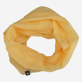 Raidallinen tuubihuivi -Kelta-valkoinen