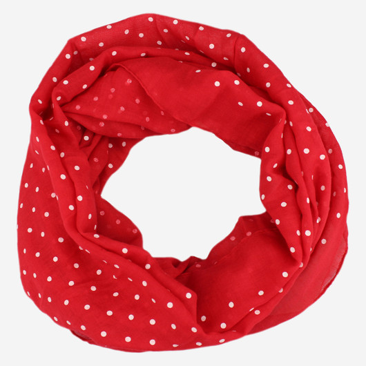 Pilkullinen tuubihuivi -Punainen