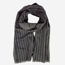 Raidallinen huivi -Harmaa