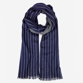 Raidallinen huivi -Sininen
