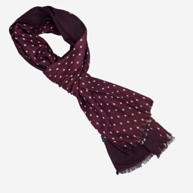 Kaksipuolinen huivi -Viininpunainen