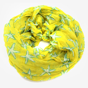 Meritähti tuubihuivi -Keltainen