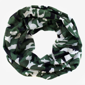 Vihreä camo kuosi tuubihuivi 
