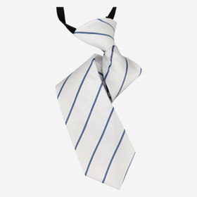 L. valkoinen -sininen solmio 35cm