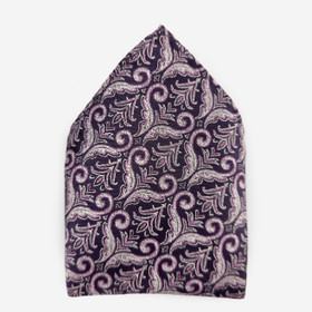 Lila kuvioitu taskuliina