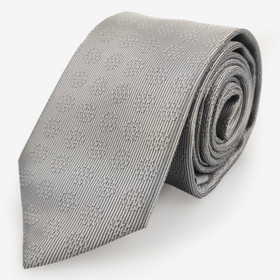 Harmaa teksturoitu solmio 70mm