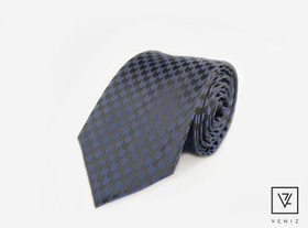 Sininen Kuvioitu solmio 70mm