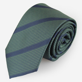 Vihreä Raidallinen solmio 70mm