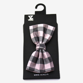 Vaaleanpunainen raidallinen rusetti