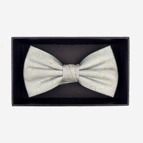 Rusetti kukkakuosillinen lahjakotelossa -Hopea