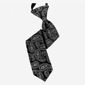 VENIZ 30cm Lasten Musta paisley solmio