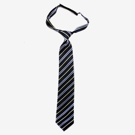 VENIZ 30cm Lasten Harmaa/Vaaleansininen Raita Solmio