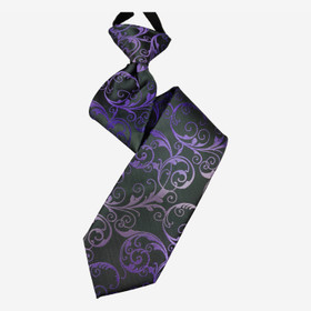 VENIZ 40cm Lasten Musta/Lila koukerokuosi solmio