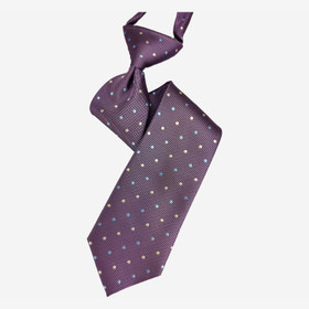 VENIZ 40cm Lasten Lila pilkullinen solmio