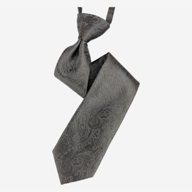 VENIZ 40cm Lasten musta paisley solmio