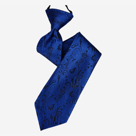 VENIZ 40cm Lasten sininen paisley solmio