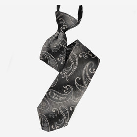 VENIZ 40mm Lasten Musta Paisley solmio