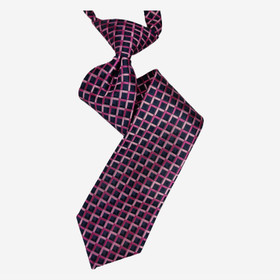 VENIZ 40cm Musta/Punainen  pikkuruutu solmio