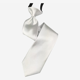 VENIZ 40cm Lasten  Hopeanharmaa kiiltävä solmio