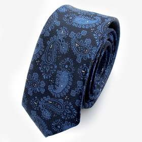 VENIZ 50mm sininen kashmir kuvioitu solmio