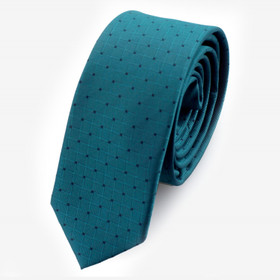 VENIZ 50mm sinivihreä pilkullinen solmio