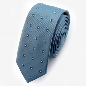 VENIZ 50mm siniharmaa tähtineliä pilkullinen solmio