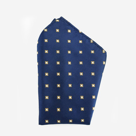 VENIZ Sininen pilkullinen taskuliina