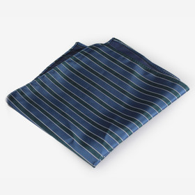 VENIZ Siniharmaa Raidallinen taskuliina