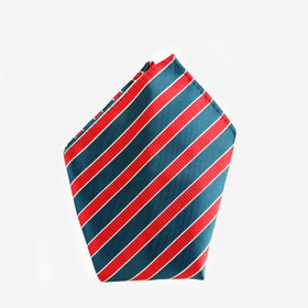 VENIZ Punaharmaa Raidallinen taskuliina