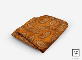 VENIZ Oranssi kuvioitu taskuliina