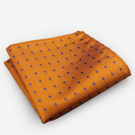 VENIZ Oranssi pilkullinen taskuliina