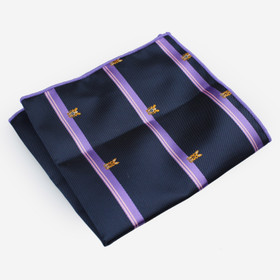 VENIZ Lila/sininen raidallinen koira taskuliina