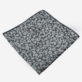 VENIZ Hopeavalkoinen kukka taskuliina