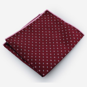 VENIZ Punainen Pilkullinen taskuliina