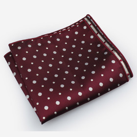 VENIZ Punainen Pilkullinen taskuliina