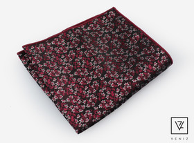 VENIZ punavalkoinen Kukkataskuliina