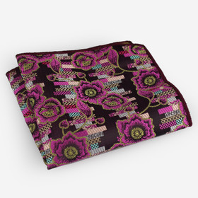 VENIZ Violetti kukka taskuliina